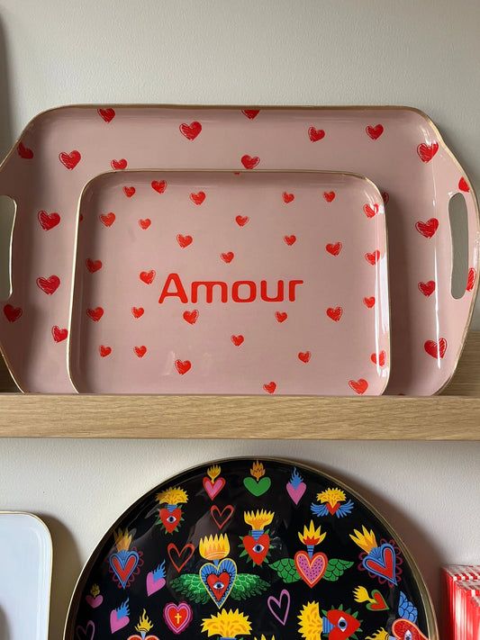 Petit plateau rectangulaire amour Atelier MSV
