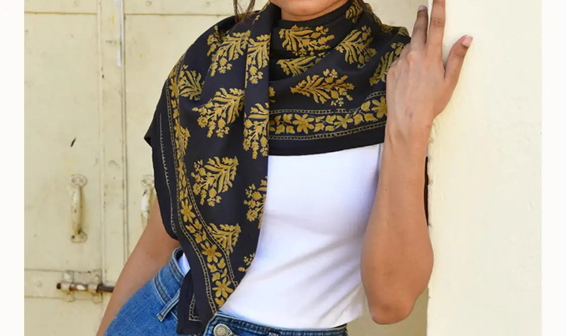 Foulard Galatie nuit Atelier MSV