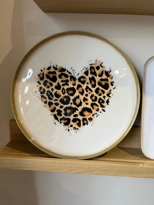 Plateau cœur léopard Atelier MSV