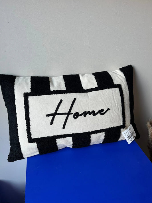Coussin Influence home noir 30x50cm Opjet Paris