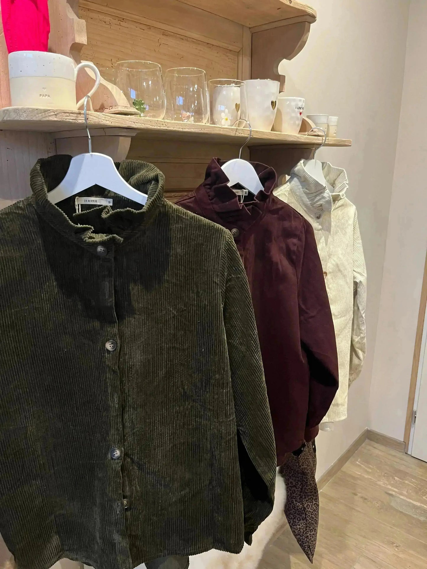 Surchemise velour crème taille S Atelier MSV