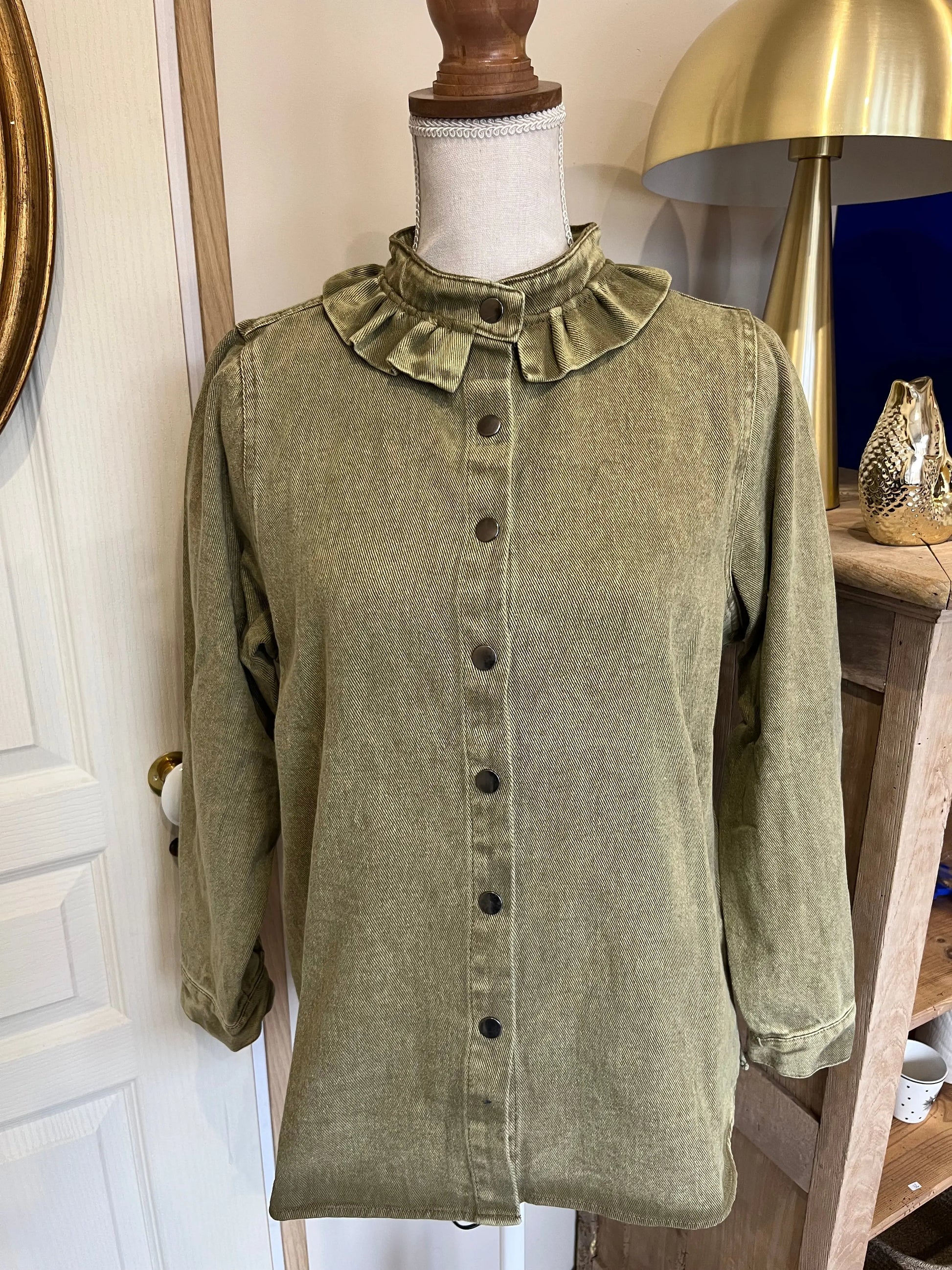 Surchemise Juliette kaki Atelier MSV