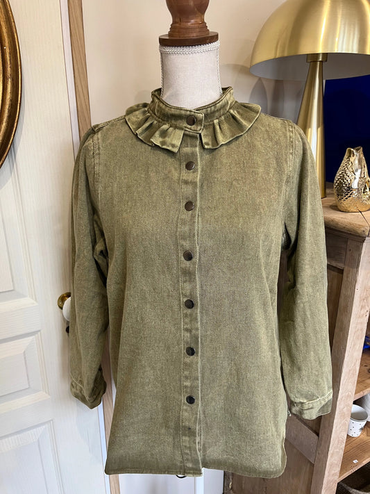 Surchemise Juliette kaki Atelier MSV