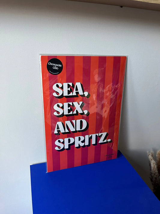 Affiche Sea, Sex ans Spritz Atelier MSV