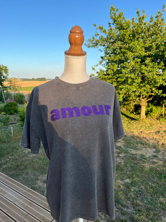 T shirt amour violet Atelier MSV