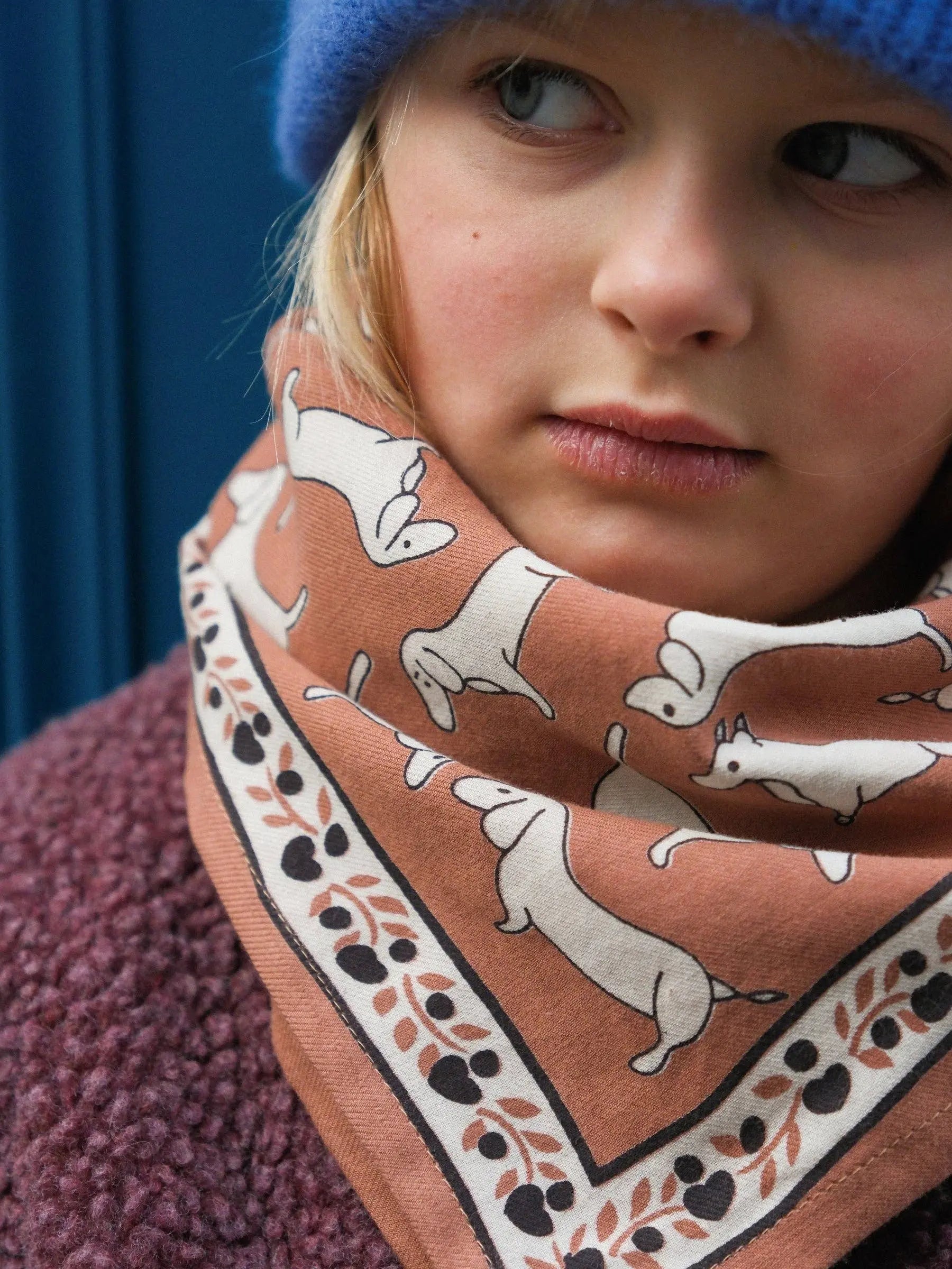 Foulard Adulte Teckel Brown Maison Augustin