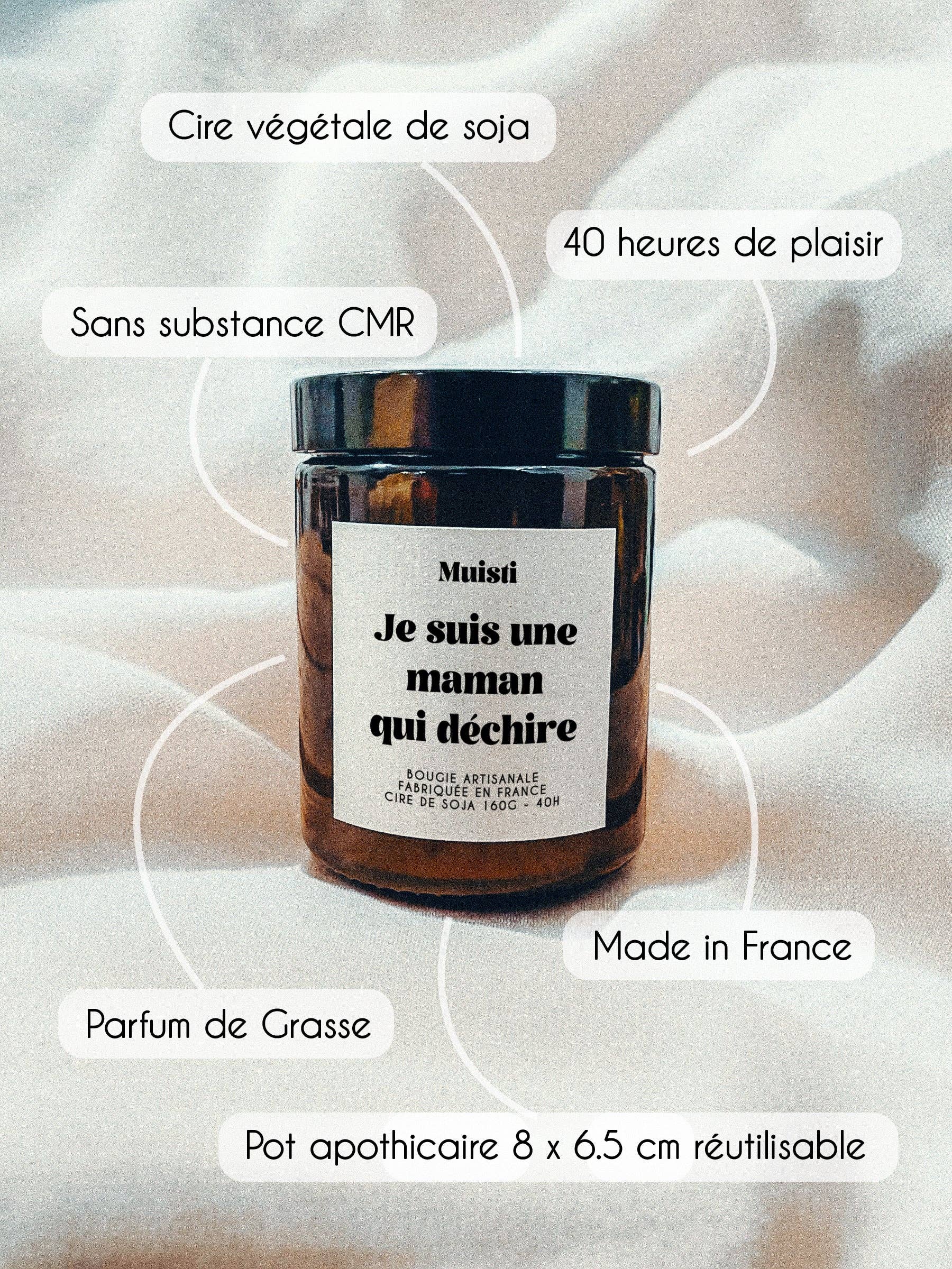 Bougie - Je suis une maman qui déchire - Fête des mères Muisti