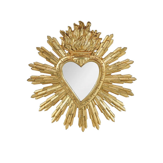 Miroir Ex-voto doré D28cm Opjet Paris