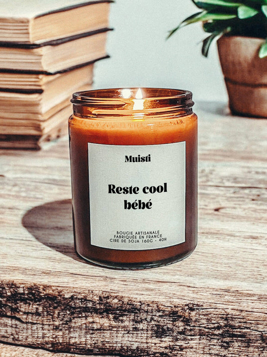 Bougie Parfumée - Reste cool bébé - Cire de soja Muisti