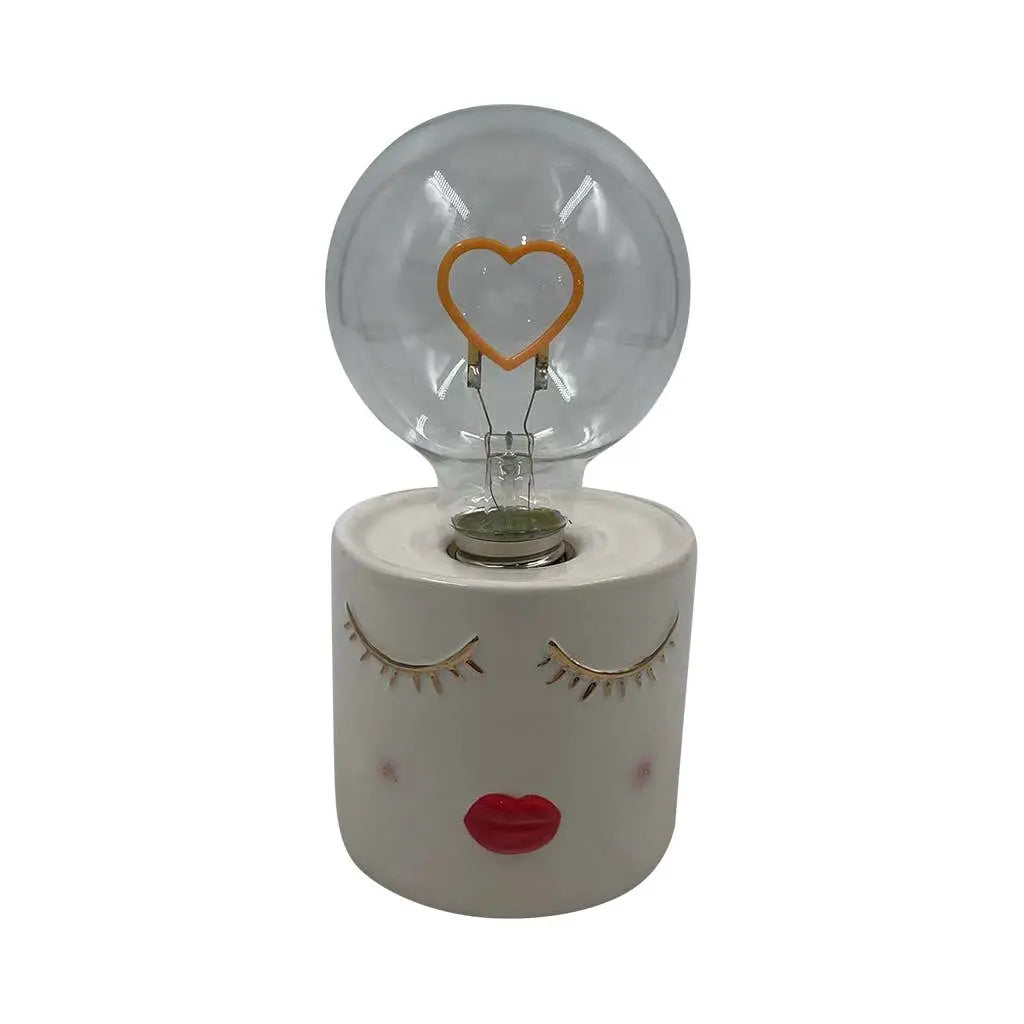 Déco LED madame à piles D9 H17,5cm Opjet Paris