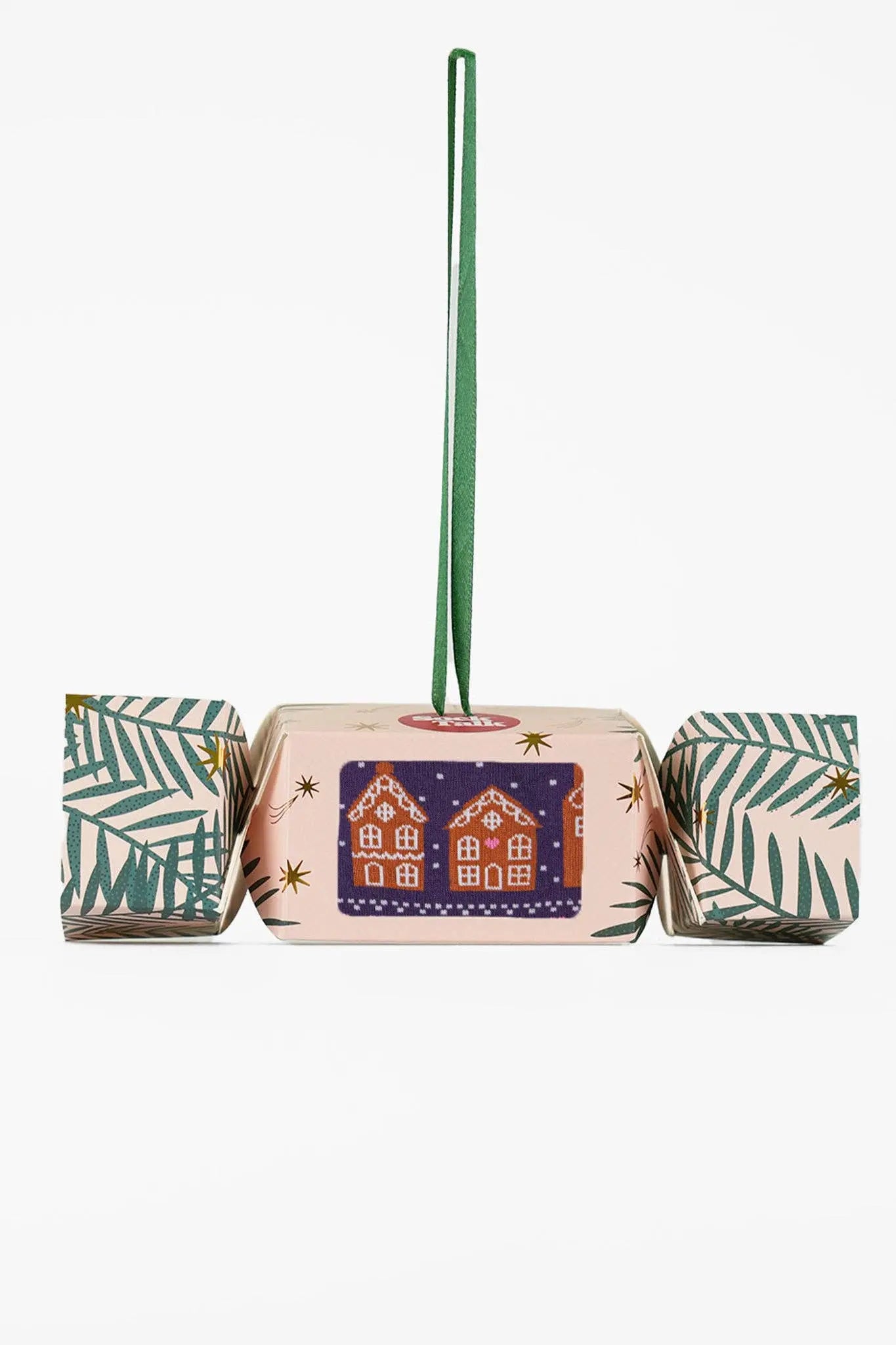 Coffret cadeau chaussettes en bambou pour femmes Cracker de Noël Pain d'épice Sock Talk