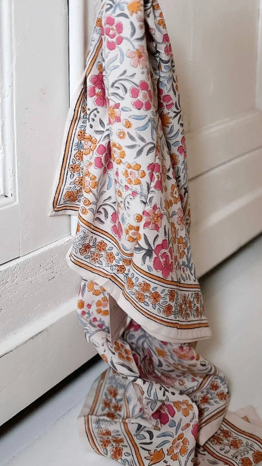 Foulard  Adulte Dheli Azur 100 cm SO FAMILY