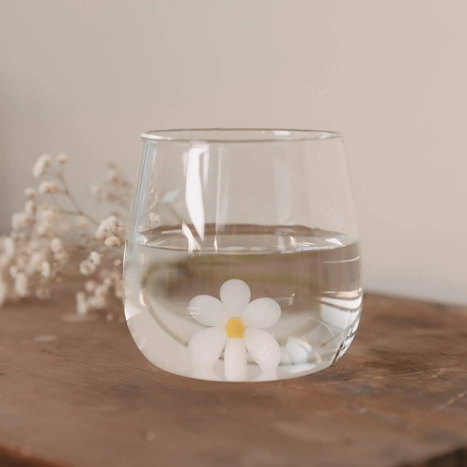 Verre à boire motif marguerite (UE = 6 pcs) Eulenschnitt