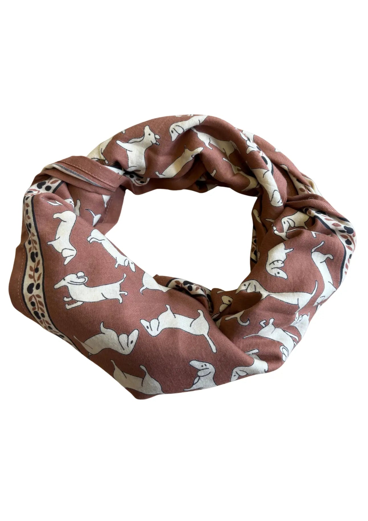 Foulard Adulte Teckel Brown Maison Augustin